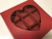Коробка для конфет 16х16х3 - красная