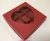 Коробка для конфет 16х16х3 - красная